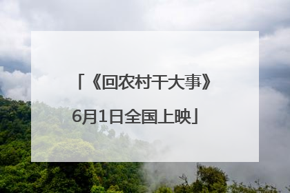 《回农村干大事》6月1日全国上映