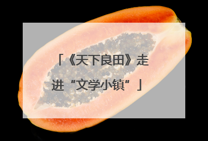 《天下良田》走进“文学小镇”