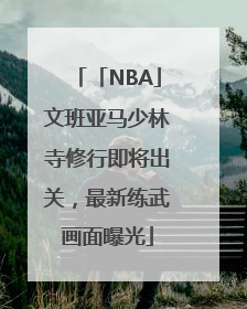 「NBA」文班亚马少林寺修行即将出关，最新练武画面曝光