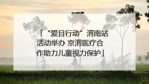 “爱目行动”渭南站活动举办 京渭医疗合作助力儿童视力保护