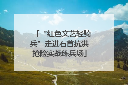 “红色文艺轻骑兵”走进石首抗洪抢险实战练兵场