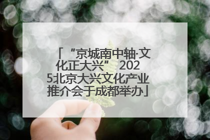 “京城南中轴·文化正大兴” 2025北京大兴文化产业推介会于成都举办