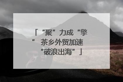 “聚”力成“擎” 茶乡外贸加速“破浪出海”