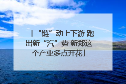 “链”动上下游 跑出新“汽”势 新郑这个产业多点开花