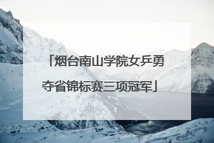烟台南山学院女乒勇夺省锦标赛三项冠军