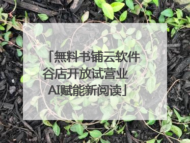 無料书铺云软件谷店开放试营业 AI赋能新阅读