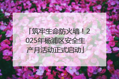 筑牢生命防火墙！2025年杨浦区安全生产月活动正式启动