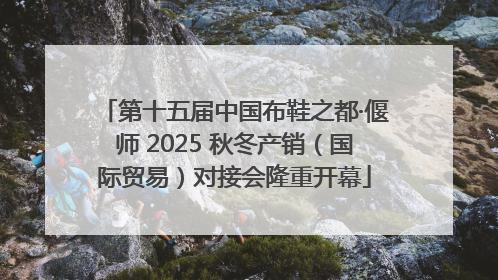 第十五届中国布鞋之都·偃师 2025 秋冬产销（国际贸易）对接会隆重开幕