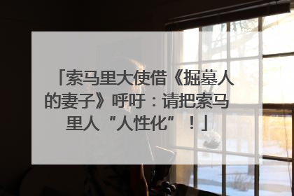 索马里大使借《掘墓人的妻子》呼吁：请把索马里人“人性化”！