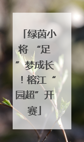 绿茵小将 “足”梦成长！榕江“园超”开赛