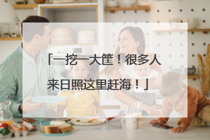 一挖一大筐！很多人来日照这里赶海！