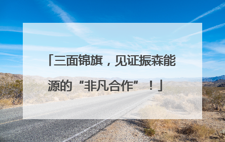 三面锦旗，见证振森能源的“非凡合作”！