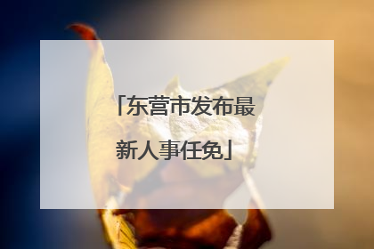 东营市发布最新人事任免