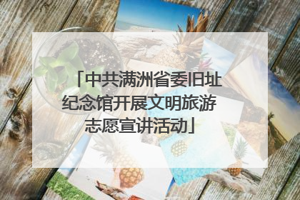 中共满洲省委旧址纪念馆开展文明旅游志愿宣讲活动