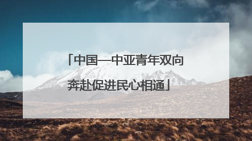 中国—中亚青年双向奔赴促进民心相通