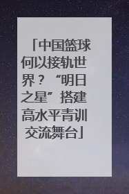 中国篮球何以接轨世界？“明日之星”搭建高水平青训交流舞台