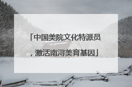 中国美院文化特派员，激活南浔美育基因