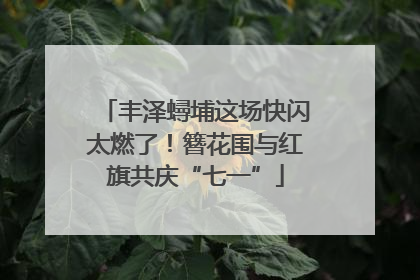 丰泽蟳埔这场快闪太燃了！簪花围与红旗共庆“七一”