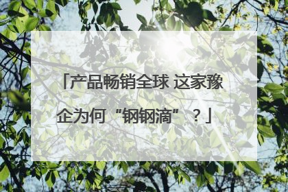 产品畅销全球 这家豫企为何“钢钢滴”？