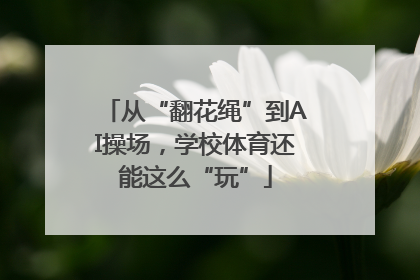 从“翻花绳”到AI操场，学校体育还能这么“玩”