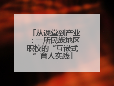 从课堂到产业：一所民族地区职校的“互嵌式”育人实践