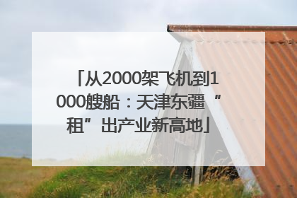 从2000架飞机到1000艘船：天津东疆“租”出产业新高地
