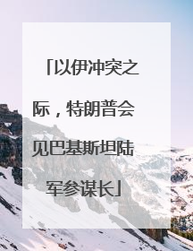 以伊冲突之际，特朗普会见巴基斯坦陆军参谋长