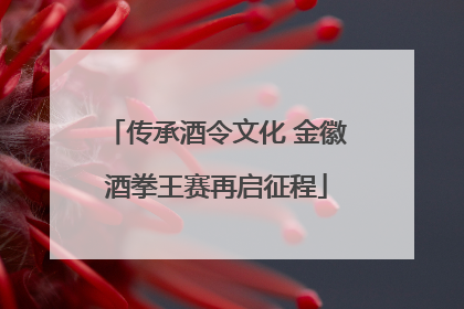 传承酒令文化 金徽酒拳王赛再启征程