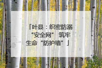 叶县：织密防溺“安全网” 筑牢生命“防护墙”