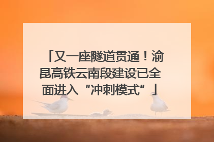 又一座隧道贯通！渝昆高铁云南段建设已全面进入“冲刺模式”