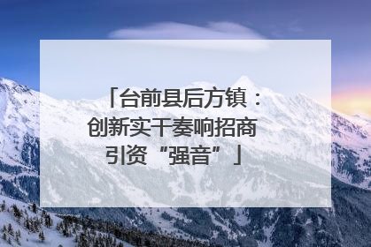 台前县后方镇：创新实干奏响招商引资“强音”