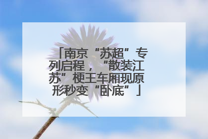 南京“苏超”专列启程，“散装江苏”梗王车厢现原形秒变“卧底”