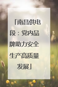 南昌供电段：党内品牌助力安全生产高质量发展