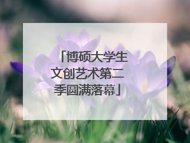 博硕大学生文创艺术第二季圆满落幕