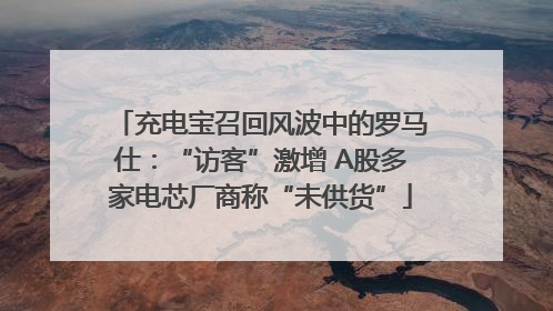 充电宝召回风波中的罗马仕：“访客”激增 A股多家电芯厂商称“未供货”