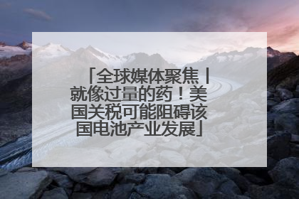 全球媒体聚焦丨就像过量的药！美国关税可能阻碍该国电池产业发展