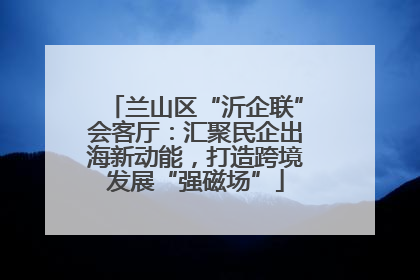 兰山区“沂企联”会客厅：汇聚民企出海新动能，打造跨境发展“强磁场”
