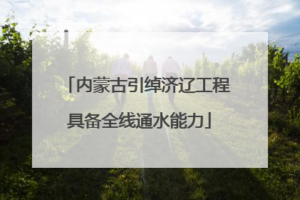 内蒙古引绰济辽工程具备全线通水能力