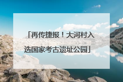 再传捷报！大河村入选国家考古遗址公园