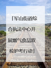 军山街道综合执法中心开展燃气食品双检护考行动