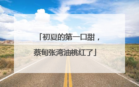 初夏的第一口甜，蔡甸张湾油桃红了