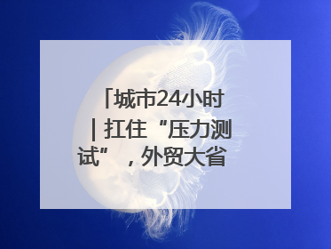 城市24小时｜扛住“压力测试”，外贸大省再“出招”