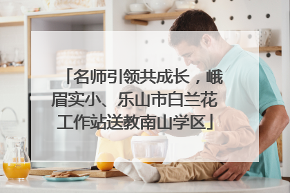 名师引领共成长，峨眉实小、乐山市白兰花工作站送教南山学区