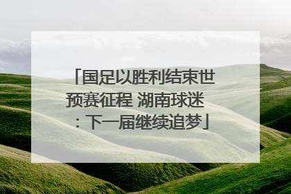 国足以胜利结束世预赛征程 湖南球迷：下一届继续追梦