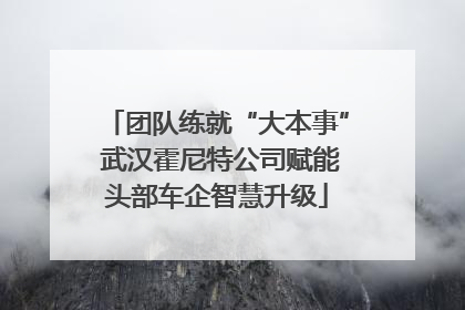 团队练就“大本事” 武汉霍尼特公司赋能头部车企智慧升级