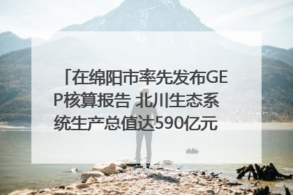 在绵阳市率先发布GEP核算报告 北川生态系统生产总值达590亿元｜新闻发布最前线