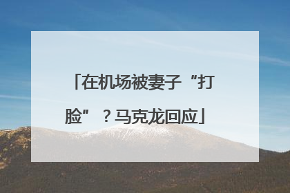 在机场被妻子“打脸”？马克龙回应