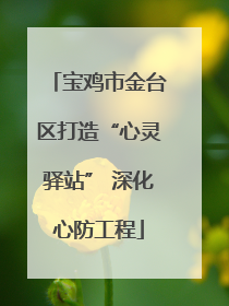 宝鸡市金台区打造“心灵驿站” 深化心防工程
