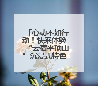 心动不如行动！快来体验“云宿平顶山”沉浸式特色民宿数字展厅