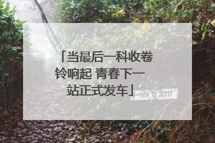 当最后一科收卷铃响起 青春下一站正式发车